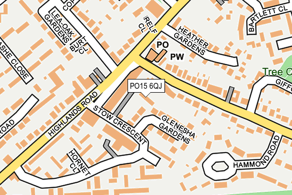 PO15 6QJ map - OS OpenMap – Local (Ordnance Survey) PO15 6QJ map - OS OpenMap – Local (Ordnance Survey)