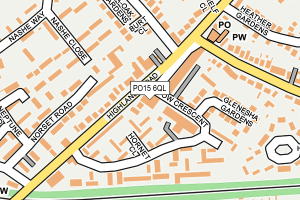 PO15 6QL map - OS OpenMap – Local (Ordnance Survey) PO15 6QL map - OS OpenMap – Local (Ordnance Survey)