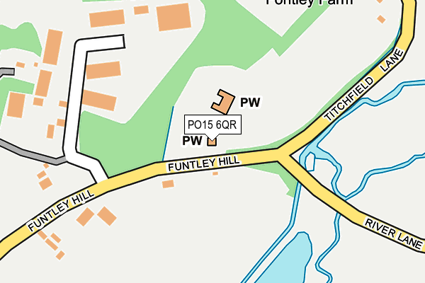PO15 6QR map - OS OpenMap – Local (Ordnance Survey) PO15 6QR map - OS OpenMap – Local (Ordnance Survey)