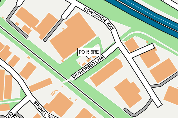 PO15 6RE map - OS OpenMap – Local (Ordnance Survey) PO15 6RE map - OS OpenMap – Local (Ordnance Survey)