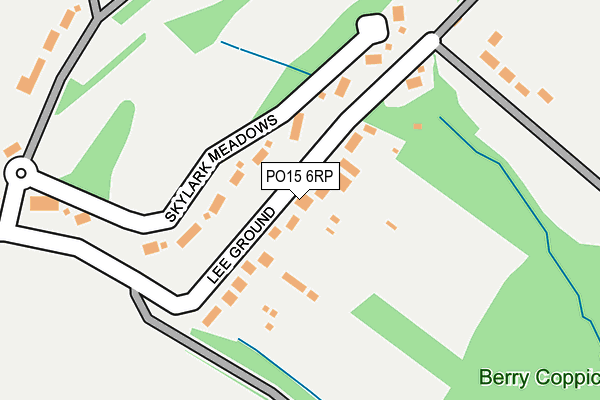 PO15 6RP map - OS OpenMap – Local (Ordnance Survey)