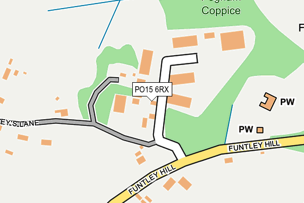 PO15 6RX map - OS OpenMap – Local (Ordnance Survey)