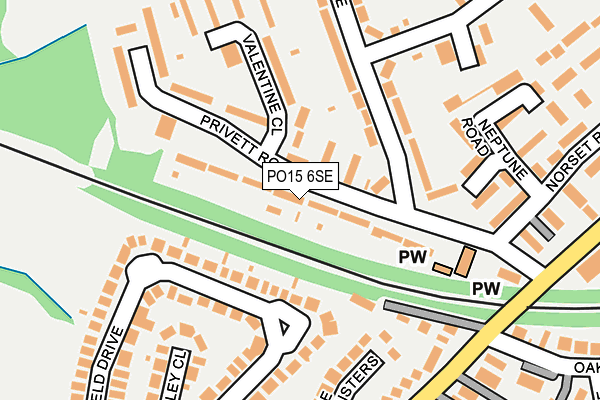 PO15 6SE map - OS OpenMap – Local (Ordnance Survey) PO15 6SE map - OS OpenMap – Local (Ordnance Survey)