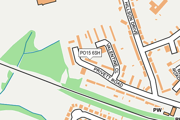 PO15 6SH map - OS OpenMap – Local (Ordnance Survey) PO15 6SH map - OS OpenMap – Local (Ordnance Survey)