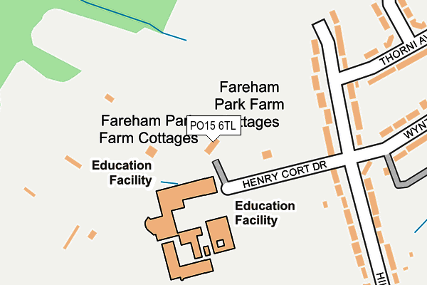 PO15 6TL map - OS OpenMap – Local (Ordnance Survey) PO15 6TL map - OS OpenMap – Local (Ordnance Survey)