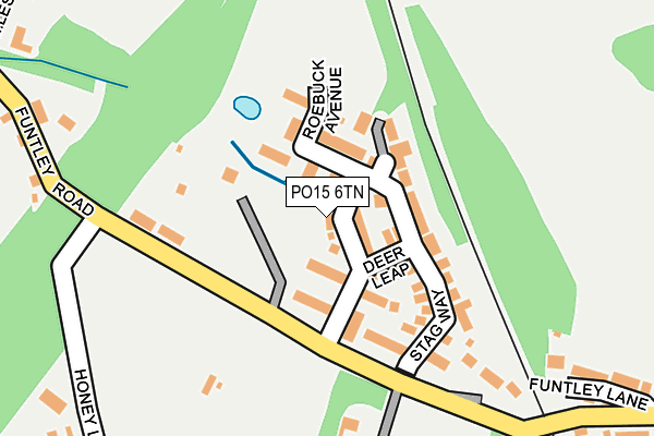 PO15 6TN map - OS OpenMap – Local (Ordnance Survey) PO15 6TN map - OS OpenMap – Local (Ordnance Survey)