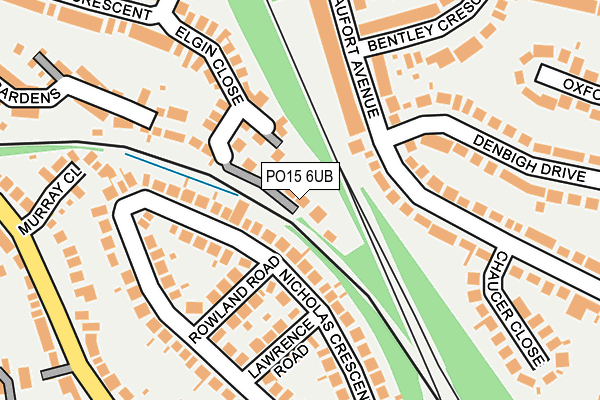 PO15 6UB map - OS OpenMap – Local (Ordnance Survey) PO15 6UB map - OS OpenMap – Local (Ordnance Survey)