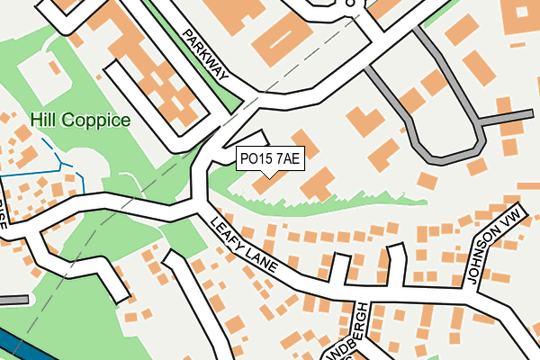 PO15 7AE map - OS OpenMap – Local (Ordnance Survey) PO15 7AE map - OS OpenMap – Local (Ordnance Survey)