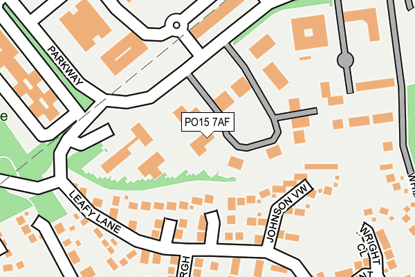 PO15 7AF map - OS OpenMap – Local (Ordnance Survey) PO15 7AF map - OS OpenMap – Local (Ordnance Survey)