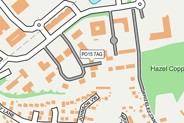 PO15 7AG map - OS OpenMap – Local (Ordnance Survey) PO15 7AG map - OS OpenMap – Local (Ordnance Survey)
