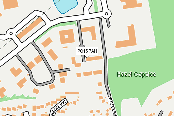PO15 7AH map - OS OpenMap – Local (Ordnance Survey) PO15 7AH map - OS OpenMap – Local (Ordnance Survey)