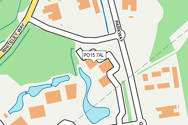 PO15 7AL map - OS OpenMap – Local (Ordnance Survey) PO15 7AL map - OS OpenMap – Local (Ordnance Survey)
