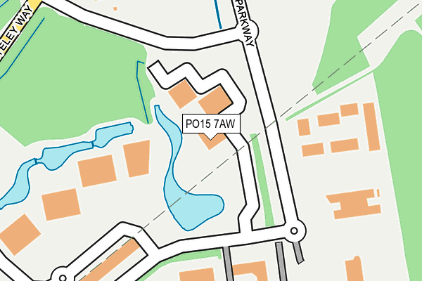 PO15 7AW map - OS OpenMap – Local (Ordnance Survey) PO15 7AW map - OS OpenMap – Local (Ordnance Survey)