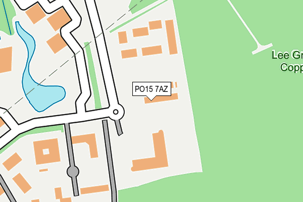 PO15 7AZ map - OS OpenMap – Local (Ordnance Survey) PO15 7AZ map - OS OpenMap – Local (Ordnance Survey)