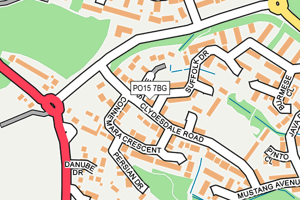 PO15 7BG map - OS OpenMap – Local (Ordnance Survey) PO15 7BG map - OS OpenMap – Local (Ordnance Survey)