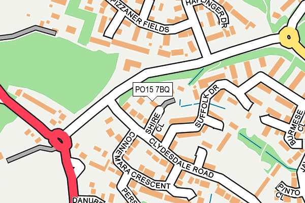 PO15 7BQ map - OS OpenMap – Local (Ordnance Survey) PO15 7BQ map - OS OpenMap – Local (Ordnance Survey)