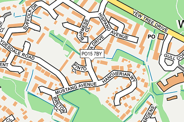 PO15 7BY map - OS OpenMap – Local (Ordnance Survey) PO15 7BY map - OS OpenMap – Local (Ordnance Survey)