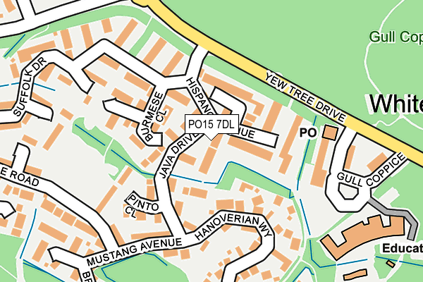 PO15 7DL map - OS OpenMap – Local (Ordnance Survey) PO15 7DL map - OS OpenMap – Local (Ordnance Survey)