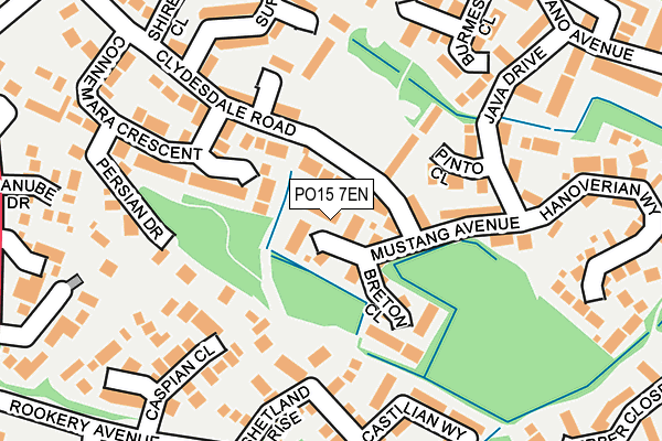 PO15 7EN map - OS OpenMap – Local (Ordnance Survey) PO15 7EN map - OS OpenMap – Local (Ordnance Survey)