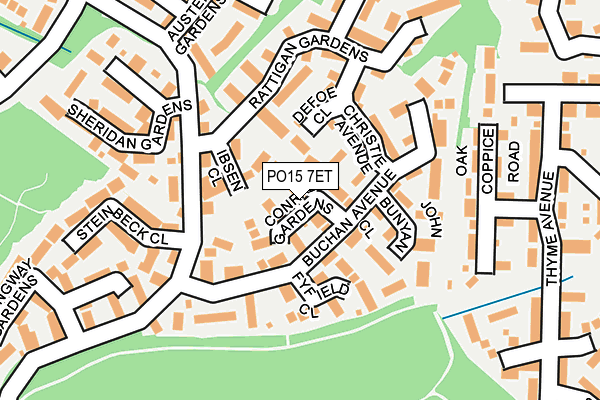 PO15 7ET map - OS OpenMap – Local (Ordnance Survey) PO15 7ET map - OS OpenMap – Local (Ordnance Survey)