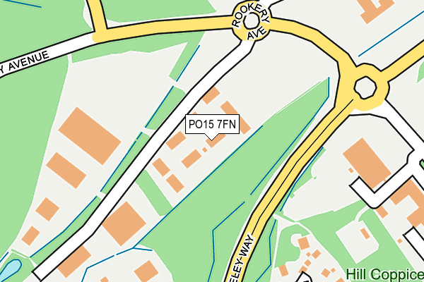 PO15 7FN map - OS OpenMap – Local (Ordnance Survey) PO15 7FN map - OS OpenMap – Local (Ordnance Survey)