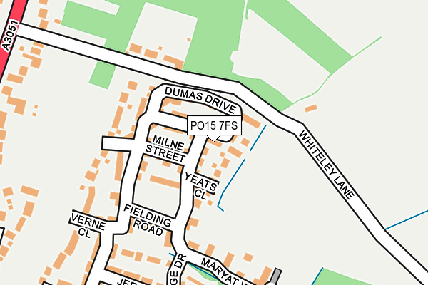 PO15 7FS map - OS OpenMap – Local (Ordnance Survey) PO15 7FS map - OS OpenMap – Local (Ordnance Survey)
