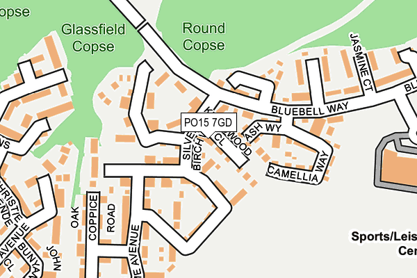 PO15 7GD map - OS OpenMap – Local (Ordnance Survey) PO15 7GD map - OS OpenMap – Local (Ordnance Survey)