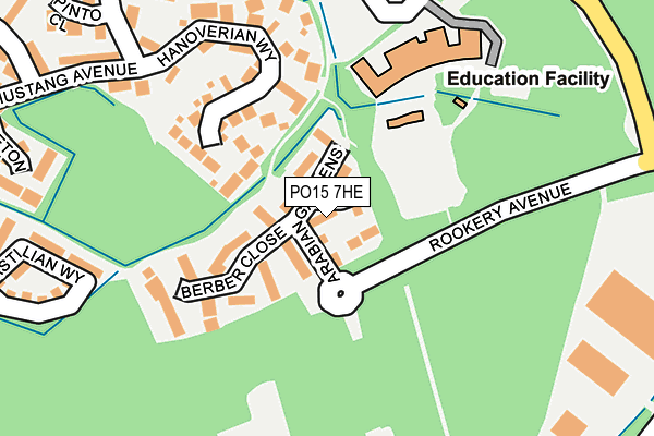 PO15 7HE map - OS OpenMap – Local (Ordnance Survey) PO15 7HE map - OS OpenMap – Local (Ordnance Survey)