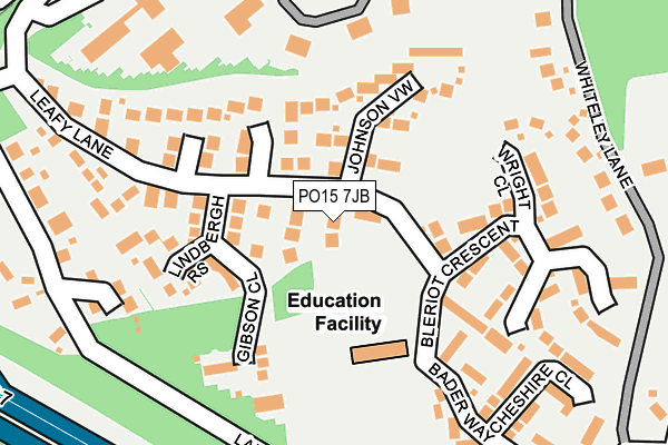 PO15 7JB map - OS OpenMap – Local (Ordnance Survey) PO15 7JB map - OS OpenMap – Local (Ordnance Survey)