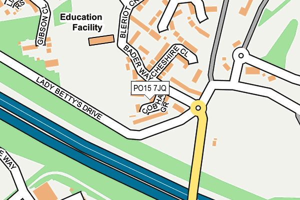 PO15 7JQ map - OS OpenMap – Local (Ordnance Survey) PO15 7JQ map - OS OpenMap – Local (Ordnance Survey)