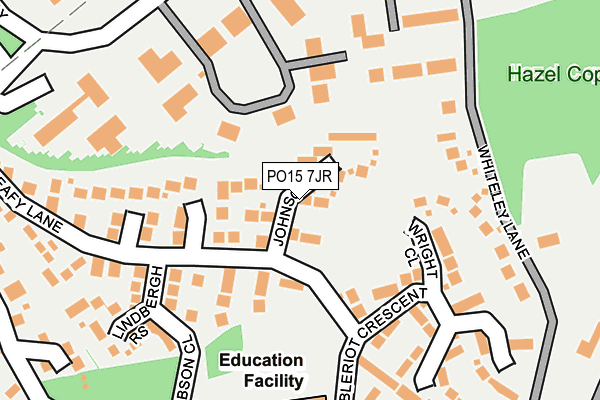 PO15 7JR map - OS OpenMap – Local (Ordnance Survey) PO15 7JR map - OS OpenMap – Local (Ordnance Survey)