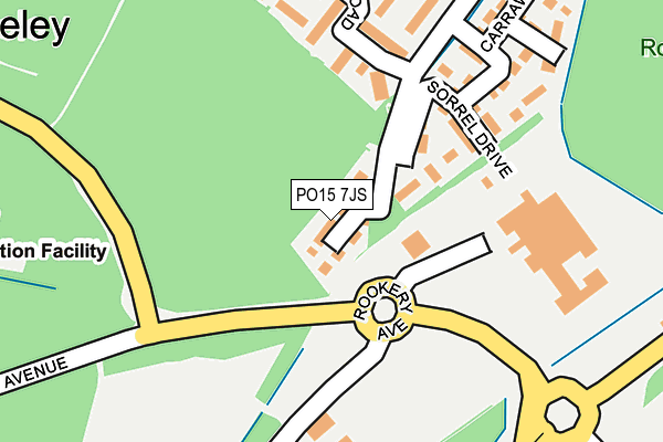 PO15 7JS map - OS OpenMap – Local (Ordnance Survey) PO15 7JS map - OS OpenMap – Local (Ordnance Survey)