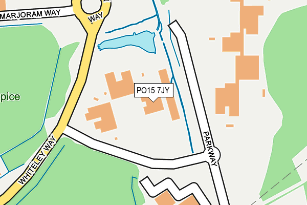 PO15 7JY map - OS OpenMap – Local (Ordnance Survey) PO15 7JY map - OS OpenMap – Local (Ordnance Survey)
