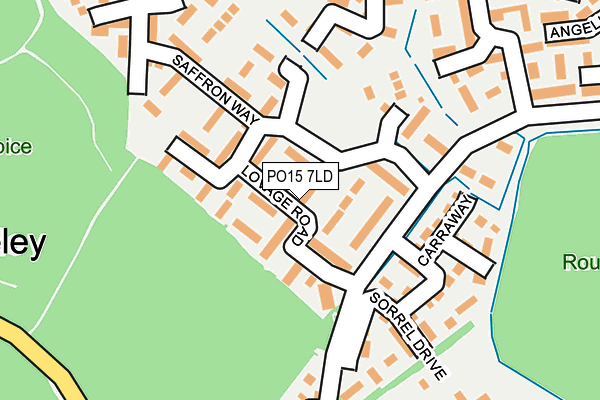 PO15 7LD map - OS OpenMap – Local (Ordnance Survey) PO15 7LD map - OS OpenMap – Local (Ordnance Survey)