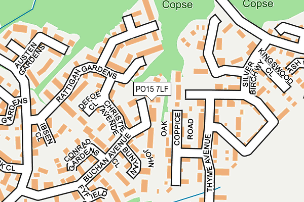 PO15 7LF map - OS OpenMap – Local (Ordnance Survey) PO15 7LF map - OS OpenMap – Local (Ordnance Survey)