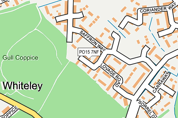 PO15 7NF map - OS OpenMap – Local (Ordnance Survey) PO15 7NF map - OS OpenMap – Local (Ordnance Survey)