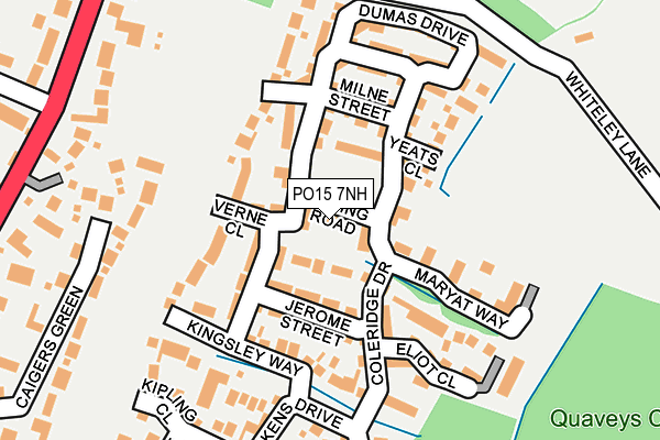PO15 7NH map - OS OpenMap – Local (Ordnance Survey) PO15 7NH map - OS OpenMap – Local (Ordnance Survey)