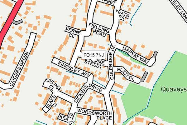 PO15 7NJ map - OS OpenMap – Local (Ordnance Survey) PO15 7NJ map - OS OpenMap – Local (Ordnance Survey)