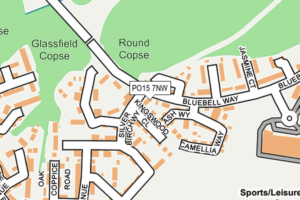 PO15 7NW map - OS OpenMap – Local (Ordnance Survey) PO15 7NW map - OS OpenMap – Local (Ordnance Survey)