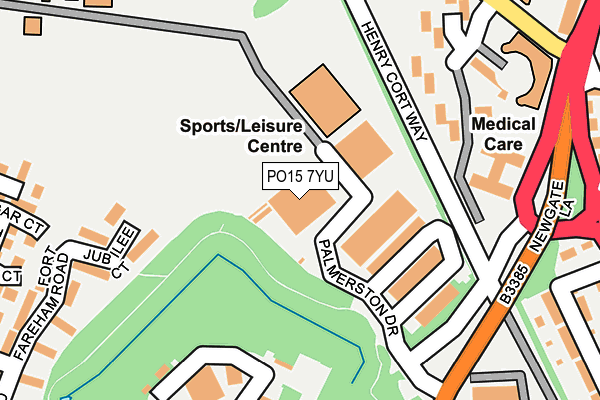 PO15 7YU map - OS OpenMap – Local (Ordnance Survey) PO15 7YU map - OS OpenMap – Local (Ordnance Survey)