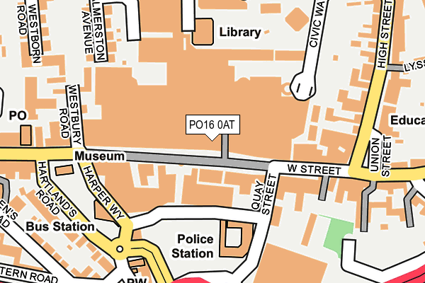 PO16 0AT map - OS OpenMap – Local (Ordnance Survey) PO16 0AT map - OS OpenMap – Local (Ordnance Survey)