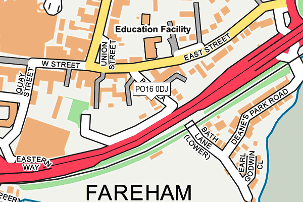 PO16 0DJ map - OS OpenMap – Local (Ordnance Survey) PO16 0DJ map - OS OpenMap – Local (Ordnance Survey)