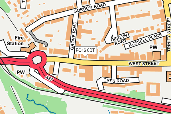 PO16 0DT map - OS OpenMap – Local (Ordnance Survey) PO16 0DT map - OS OpenMap – Local (Ordnance Survey)