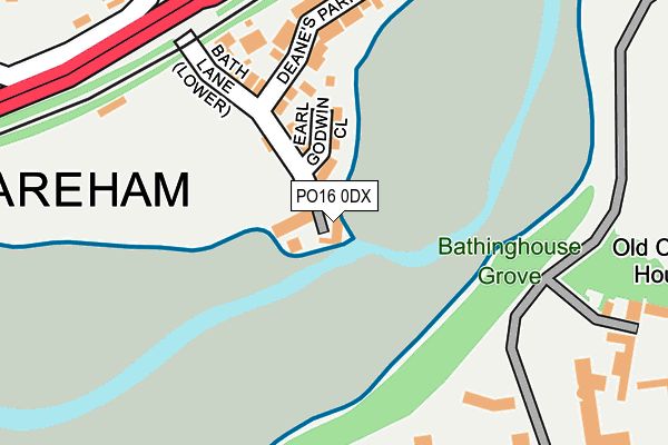 PO16 0DX map - OS OpenMap – Local (Ordnance Survey) PO16 0DX map - OS OpenMap – Local (Ordnance Survey)