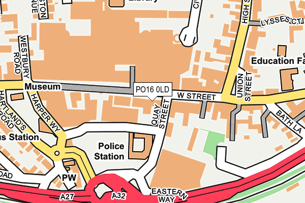 PO16 0LD map - OS OpenMap – Local (Ordnance Survey) PO16 0LD map - OS OpenMap – Local (Ordnance Survey)
