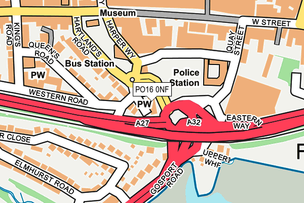 PO16 0NF map - OS OpenMap – Local (Ordnance Survey) PO16 0NF map - OS OpenMap – Local (Ordnance Survey)