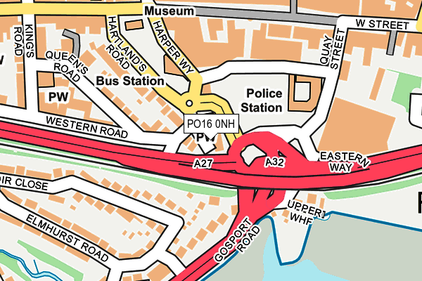 PO16 0NH map - OS OpenMap – Local (Ordnance Survey) PO16 0NH map - OS OpenMap – Local (Ordnance Survey)