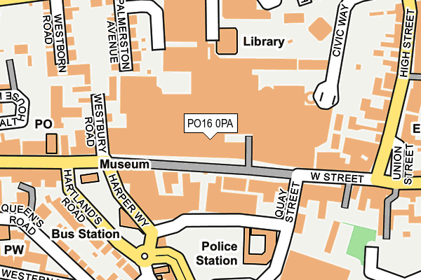 PO16 0PA map - OS OpenMap – Local (Ordnance Survey) PO16 0PA map - OS OpenMap – Local (Ordnance Survey)