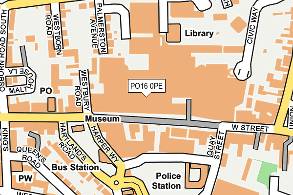 PO16 0PE map - OS OpenMap – Local (Ordnance Survey) PO16 0PE map - OS OpenMap – Local (Ordnance Survey)