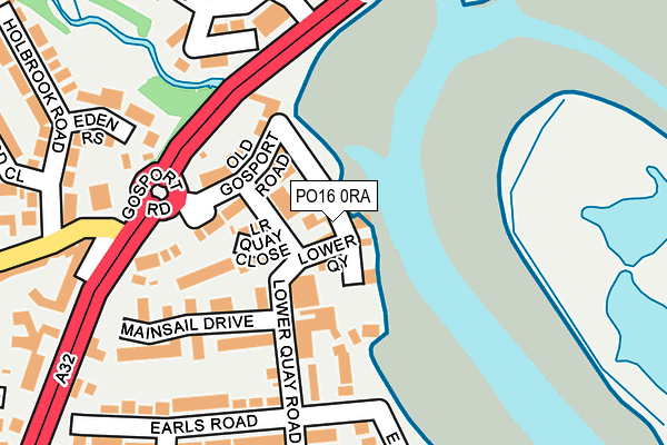 PO16 0RA map - OS OpenMap – Local (Ordnance Survey) PO16 0RA map - OS OpenMap – Local (Ordnance Survey)